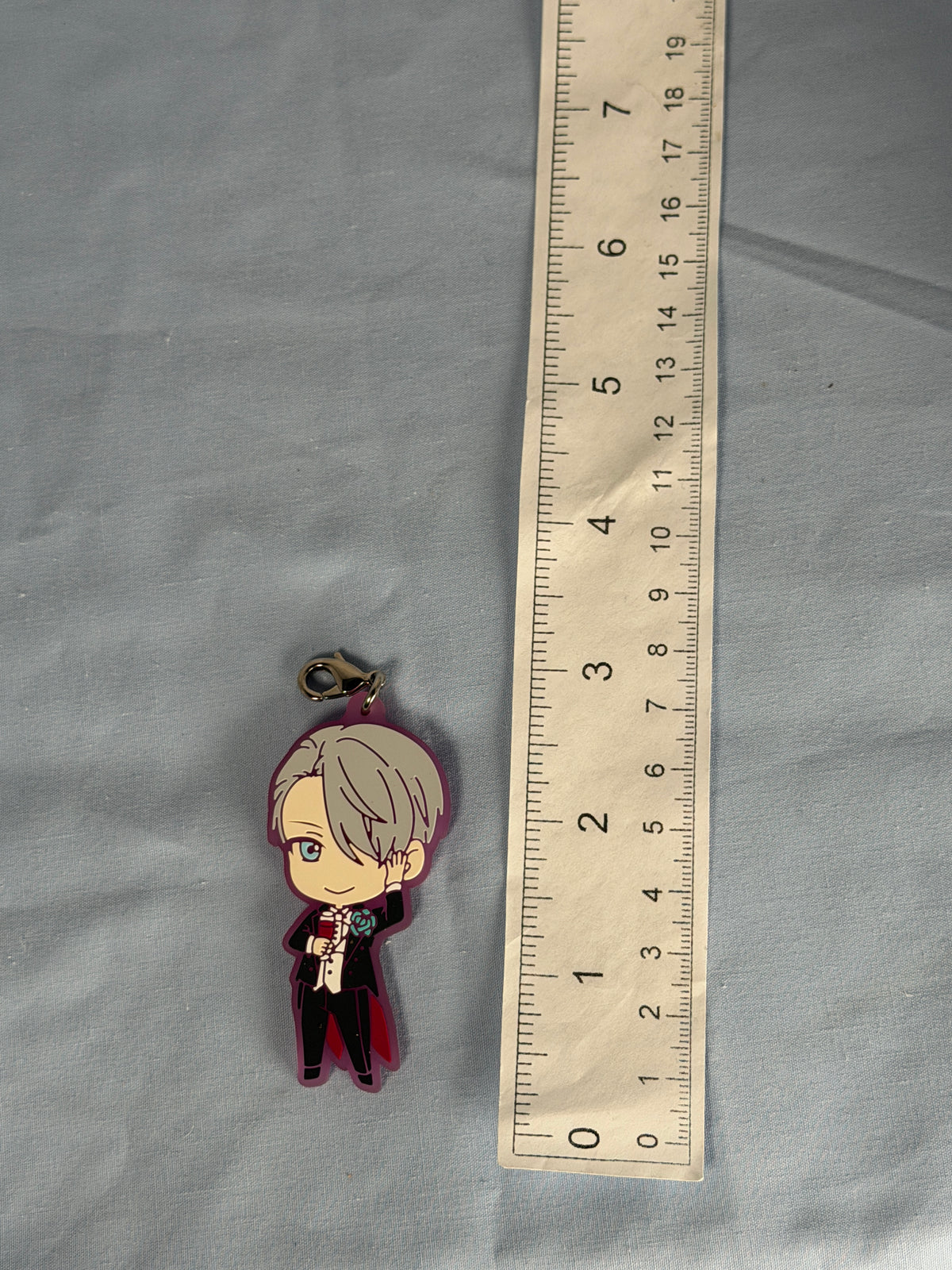 Victor Nikiforov Romantic Birthday Rubber Keychain Yuri On Ice Ichiban Kuji 2017