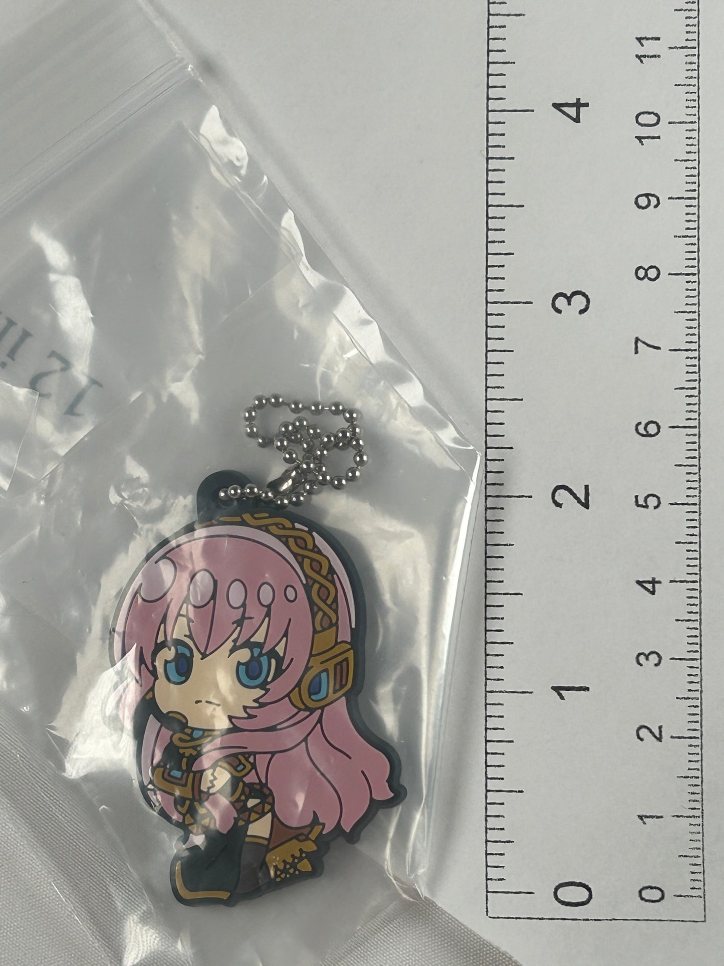 Deformed Megurine Luka Rubber Keychain Vocaloid Takara Tomy Arts