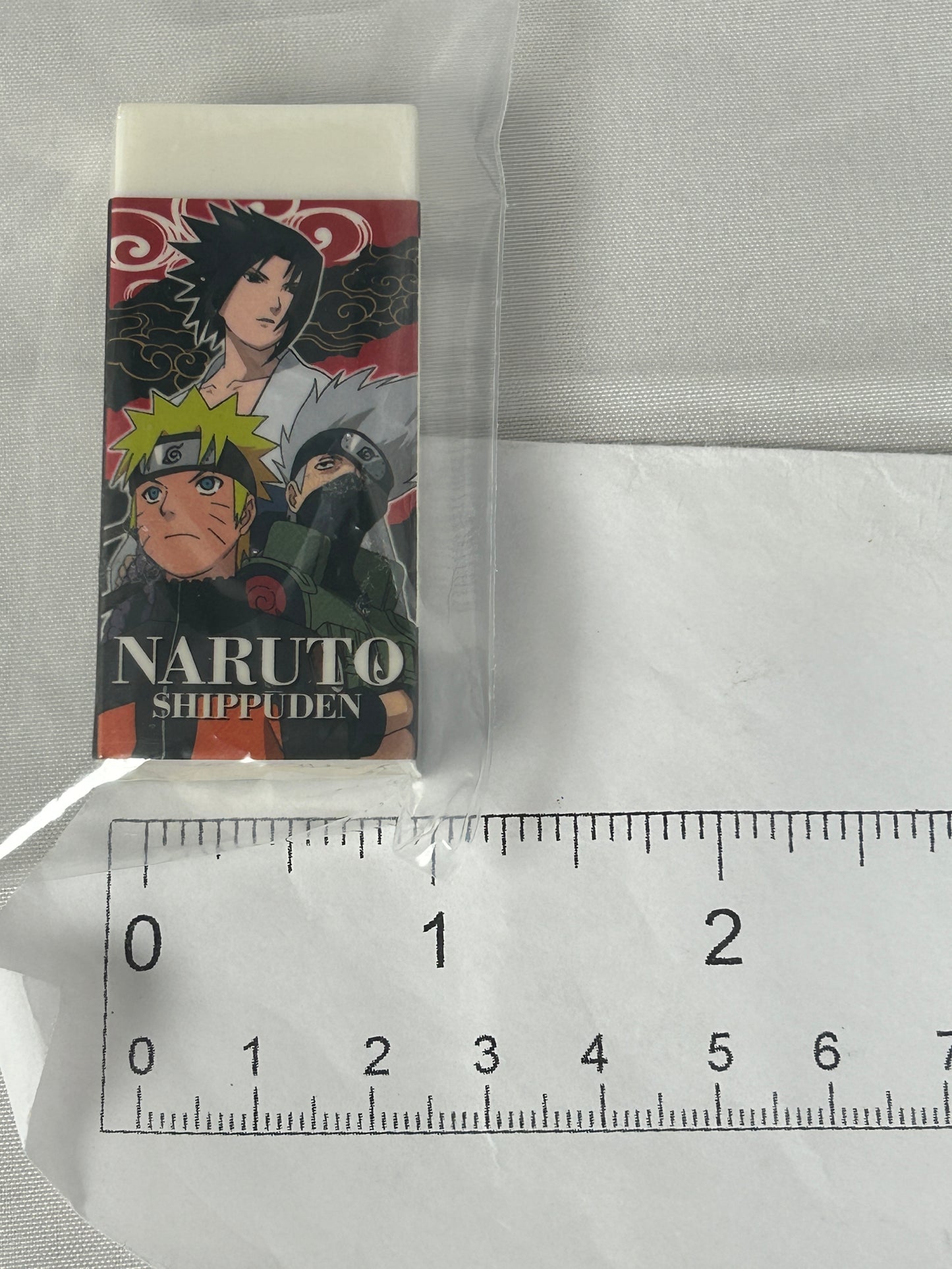 Naruto Sasuke Uchiha Kakashi Shippuden Official Rubber Eraser Made in Japan