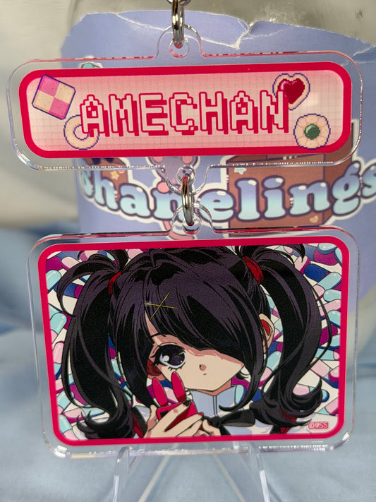 Ame-Chan Acrylic Keychain Needy Streamer Overload Nidiga Exhibition 4