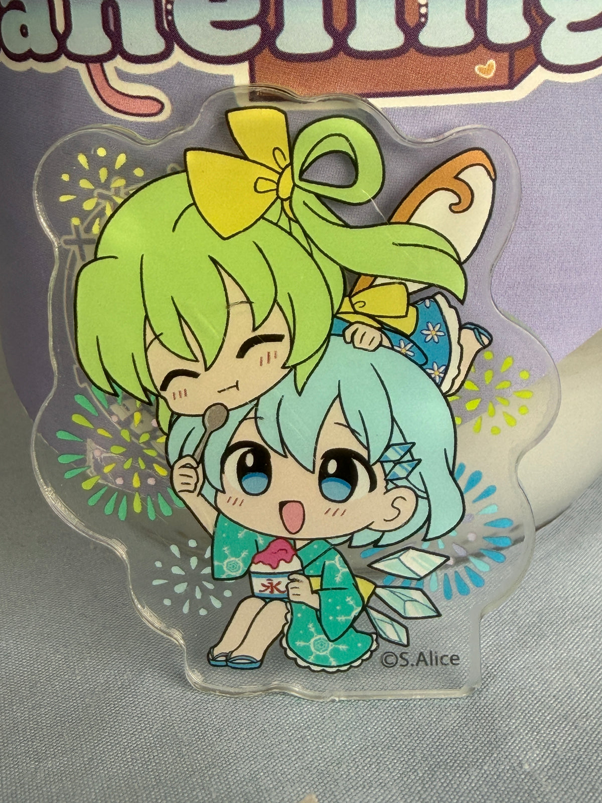 Cirno Daiyousei Summer Festival Acrylic Sticker Touhou Project LEC