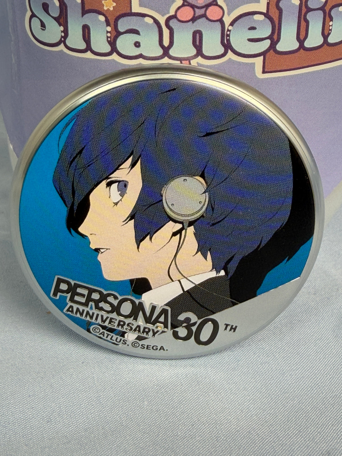 Makoto Yuki Silver Can Badge Pin Persona 3 30th Anniversary Animate Popup