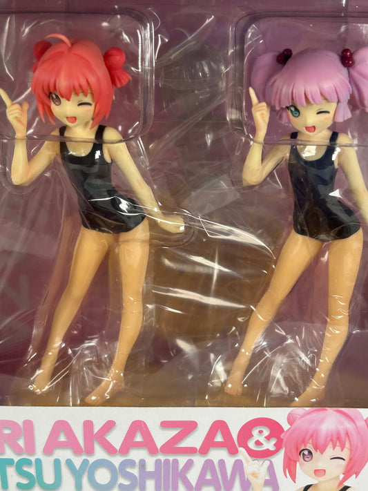 Akaza Akari Yoshikawa Chinatsu Swimsuit Figure Wave Beach Queens Yuru Yuri