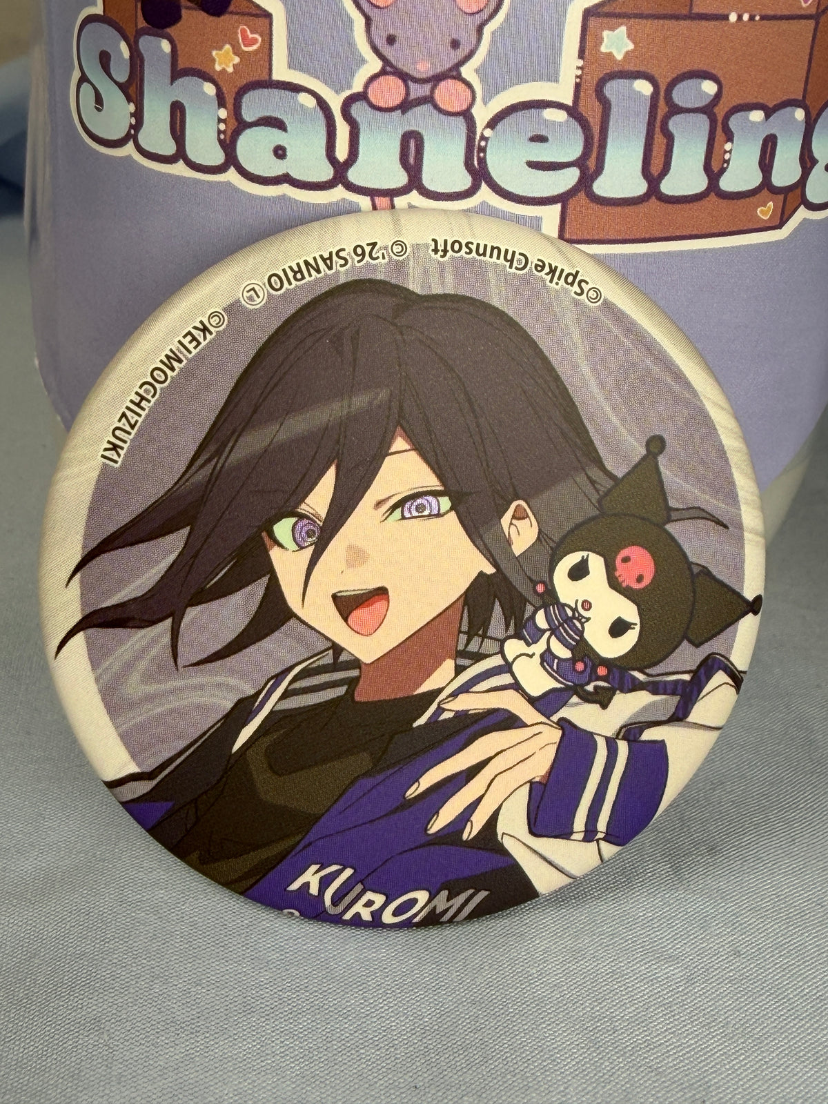 Kokichi Oma Kuromi Can Badge Pin Danganronpa V3 x Sanrio Vol 1