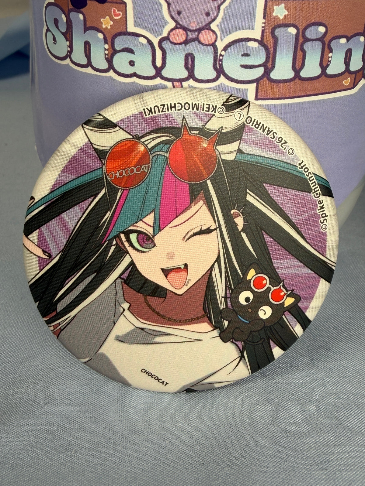 Ibuki Mioda Chococat Can Badge Pin Danganronpa 2 x Sanrio Vol 2