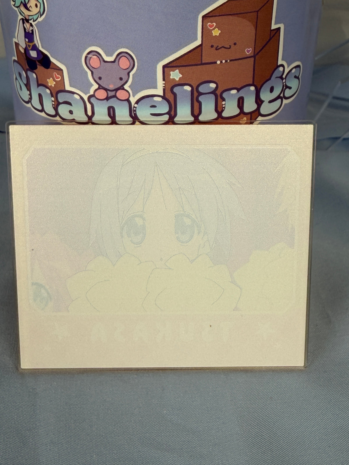 Tsukasa Hiiragi Cheerleader Acrylic Art Trading Card Lucky Star Anime Scene