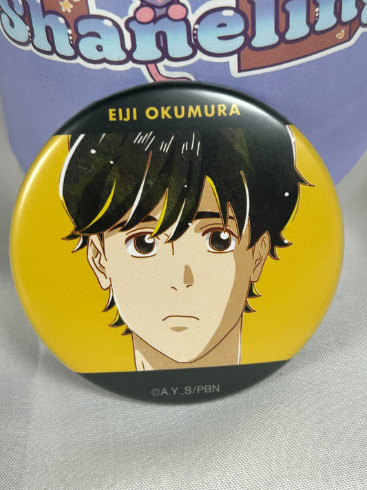 Eiji Okumura Aloof Can Badge Ani-Art Banana Fish arma bianca