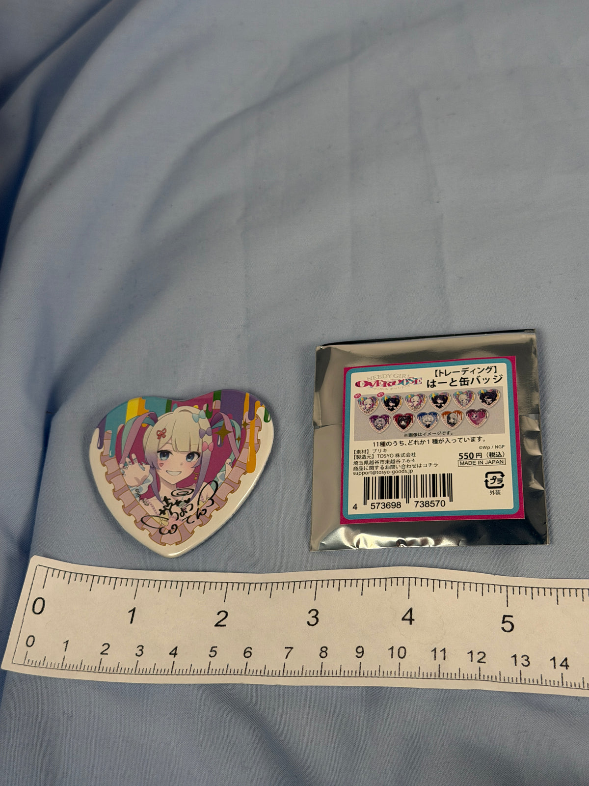 KAngel TV Anime Illustration Badge Pin Needy Girl Overdose