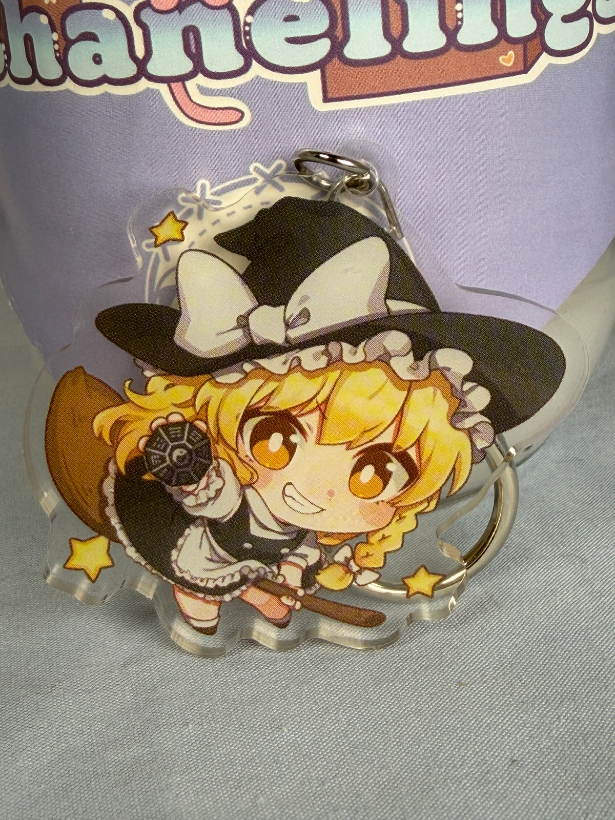 Marisa Kirisame Acrylic Keychain Touhou Project Ringoen Illustration