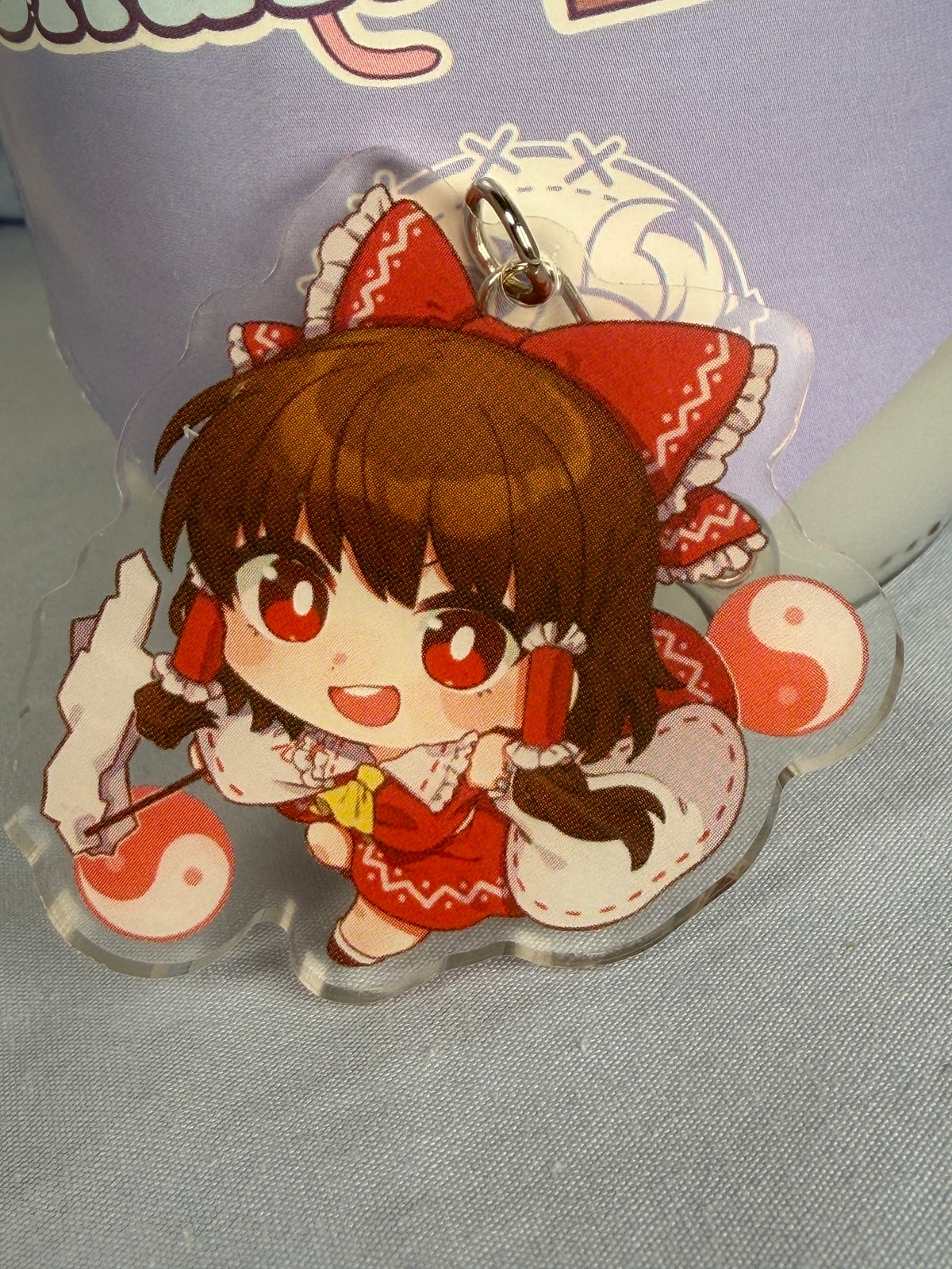 Reimu Hakurei Acrylic Keychain Touhou Project Ringoen Illustration