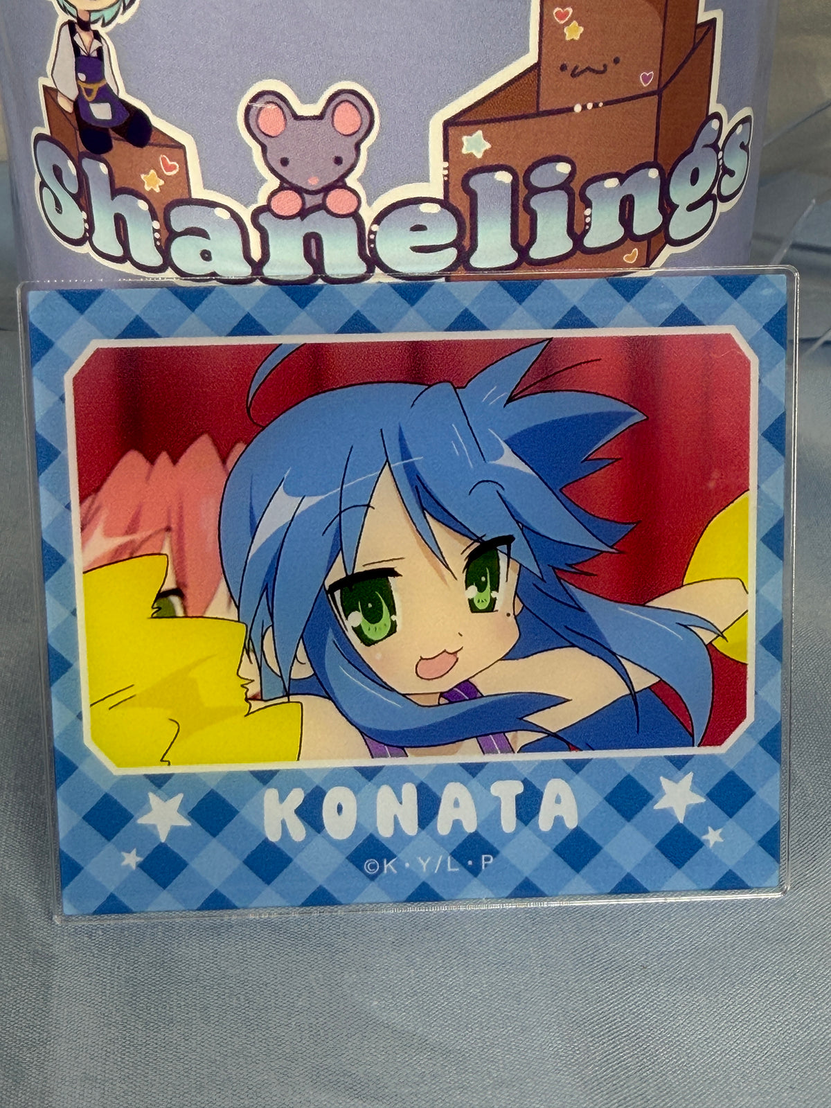 Konata Izumi Cheerleader Acrylic Art Trading Card Lucky Star Anime Scene