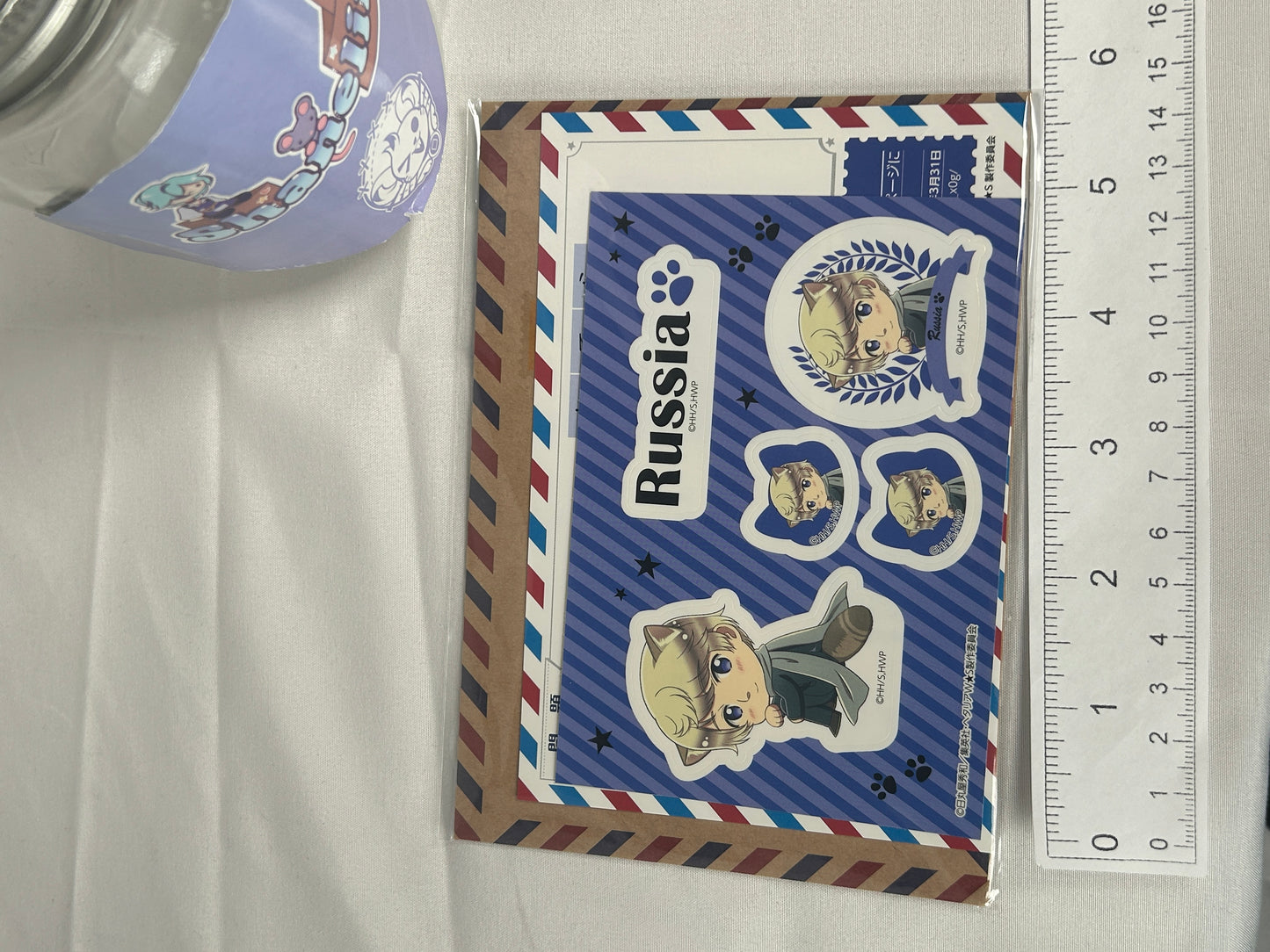 Russia Sticker Postcard Set Hetalia World Stars in Namjatown