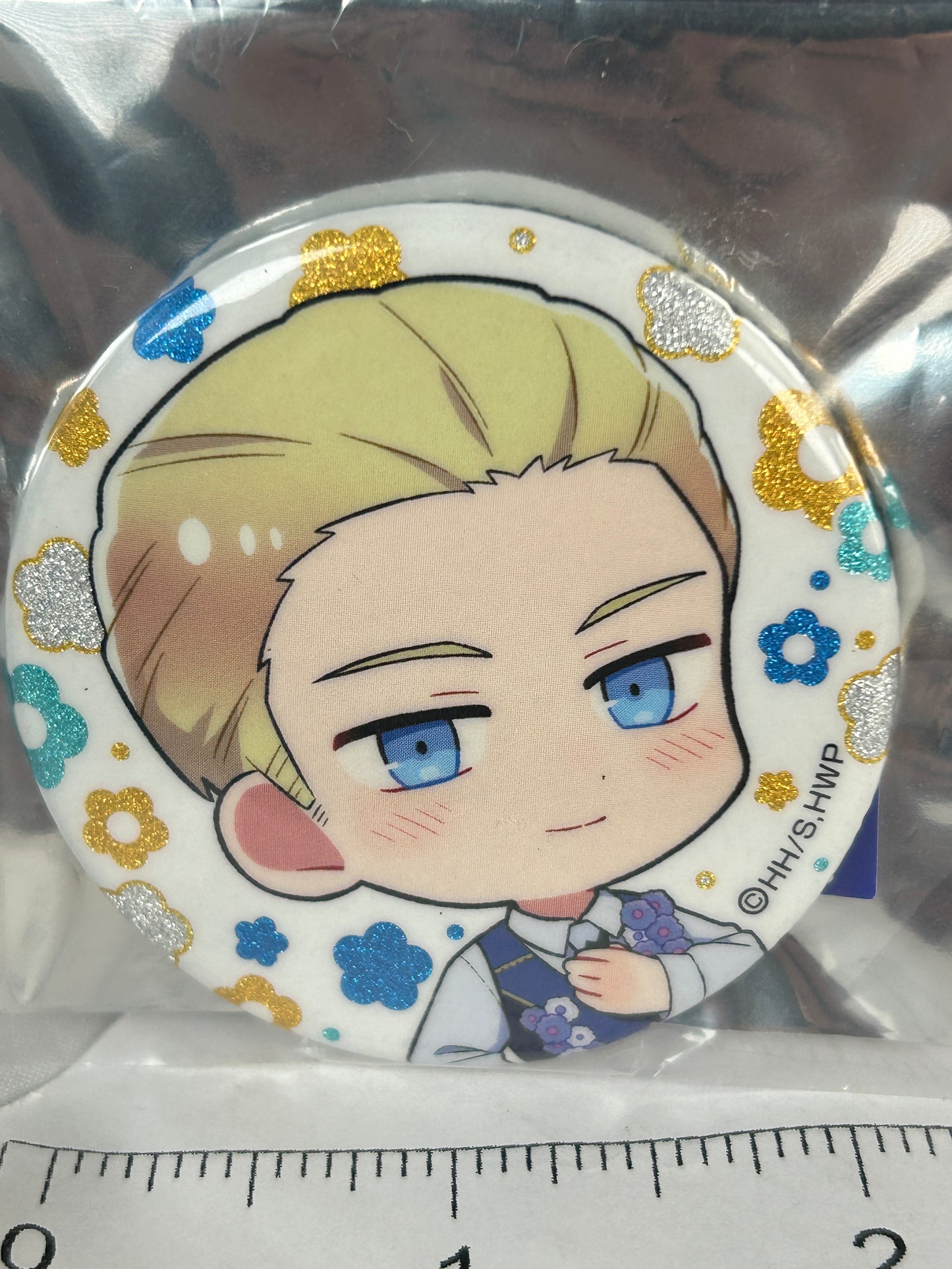Germany Chibi Flower Parade Ver. Button Badge Hetalia World Stars Medicos