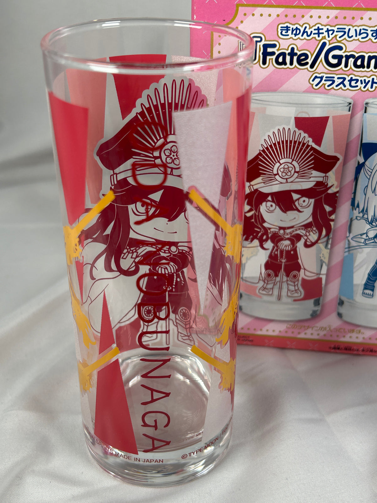Okita Souji Oda Nobunaga Glass Cup Set Vol 3 Kyun Chara Fate Grand Order