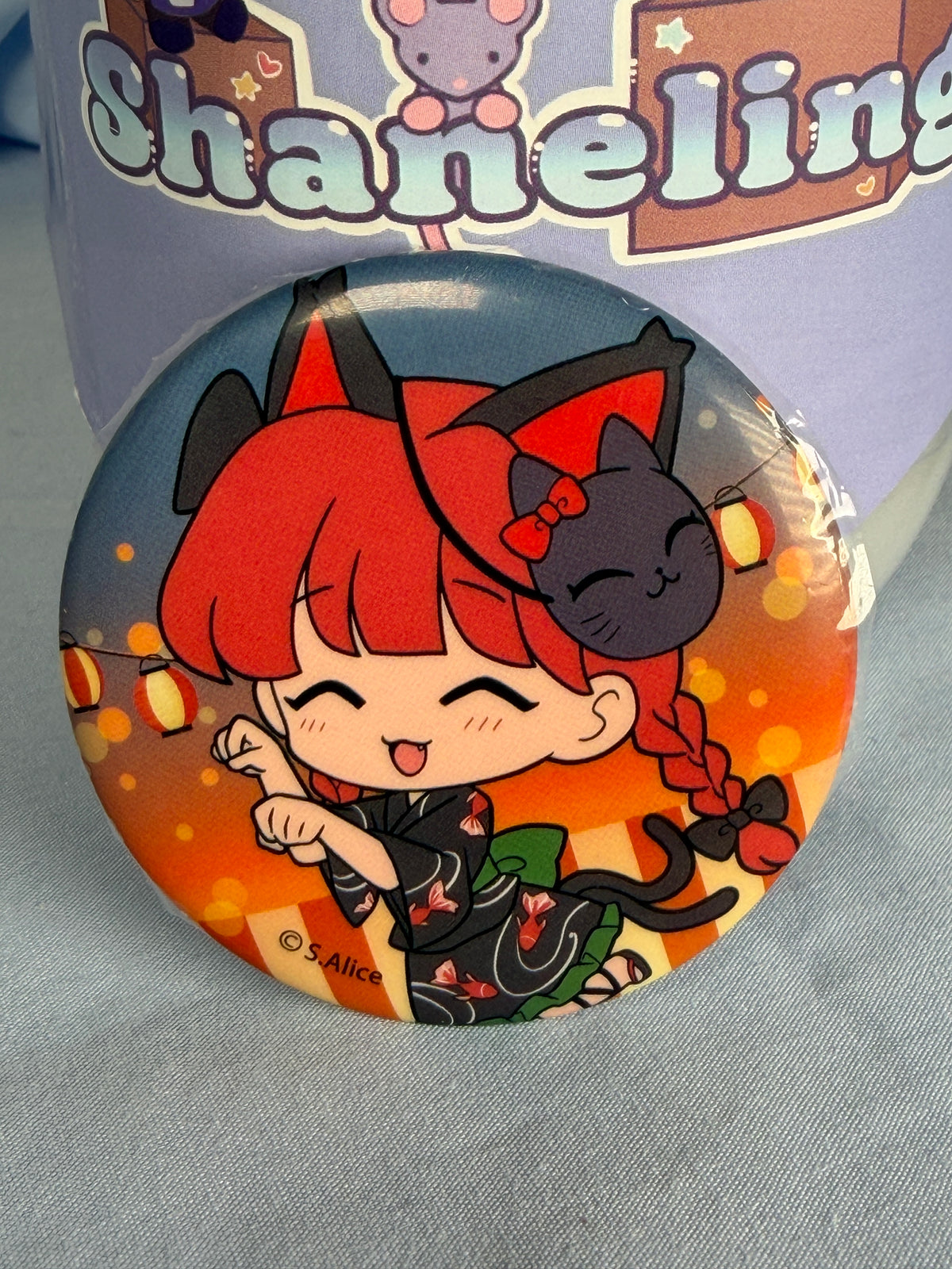 Rin Kaenbyou Summer Festival Can Badge Pin Touhou Project LEC