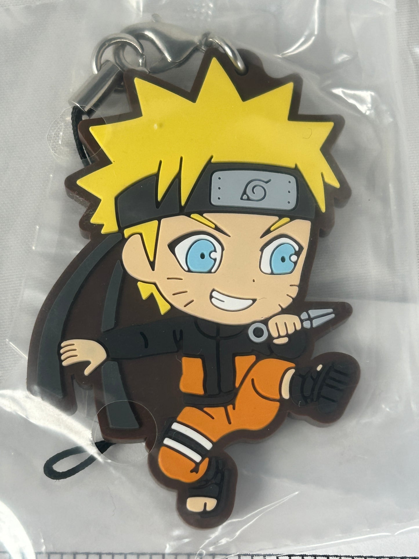 Naruto Uzumaki Shippuden Rubber Keychain Naruto Next Generations Ichiban Kuji G Prize