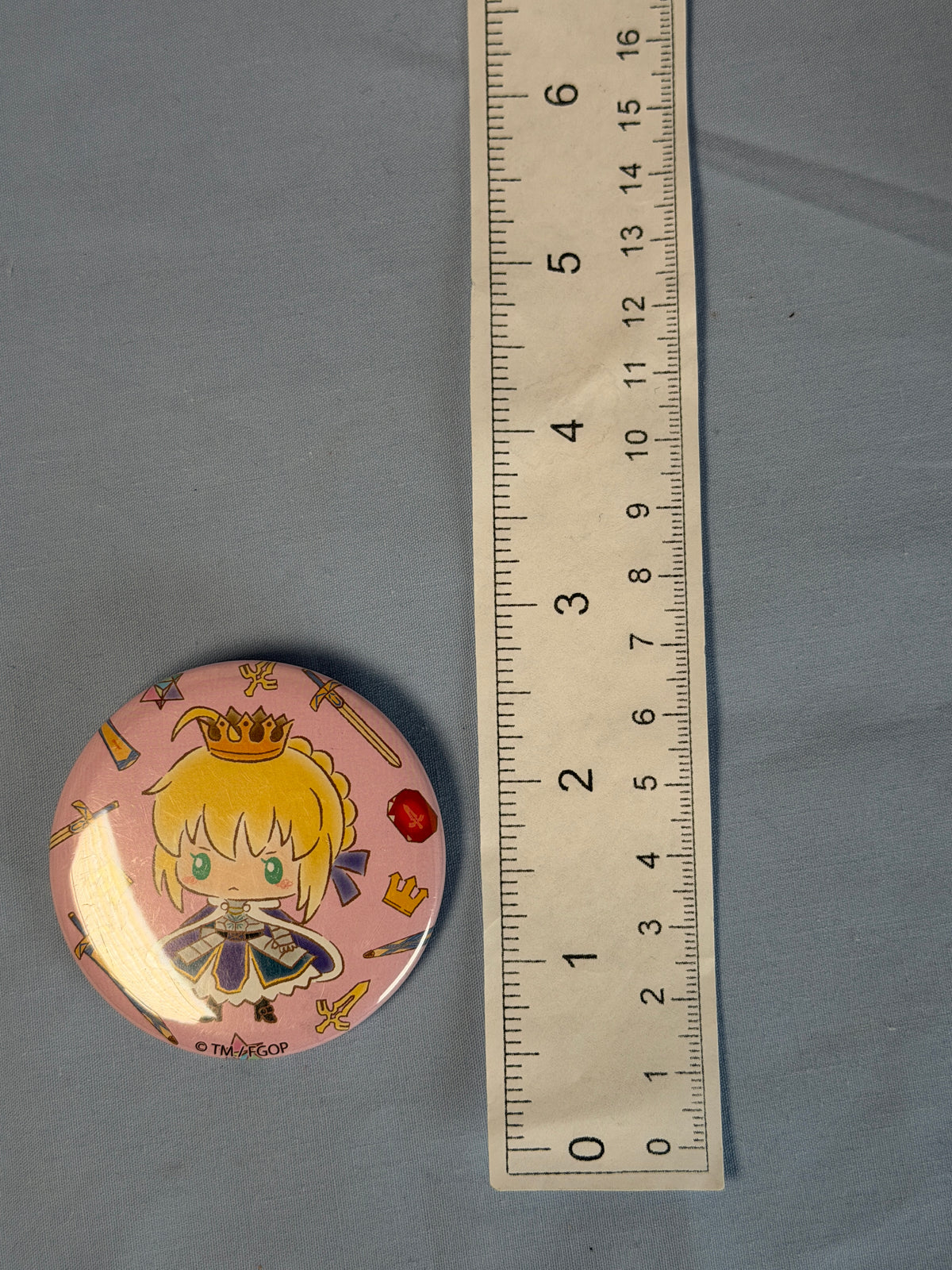 Saber Altoria Pendragon Sanrio Can Badge Pin Fate Grand Order