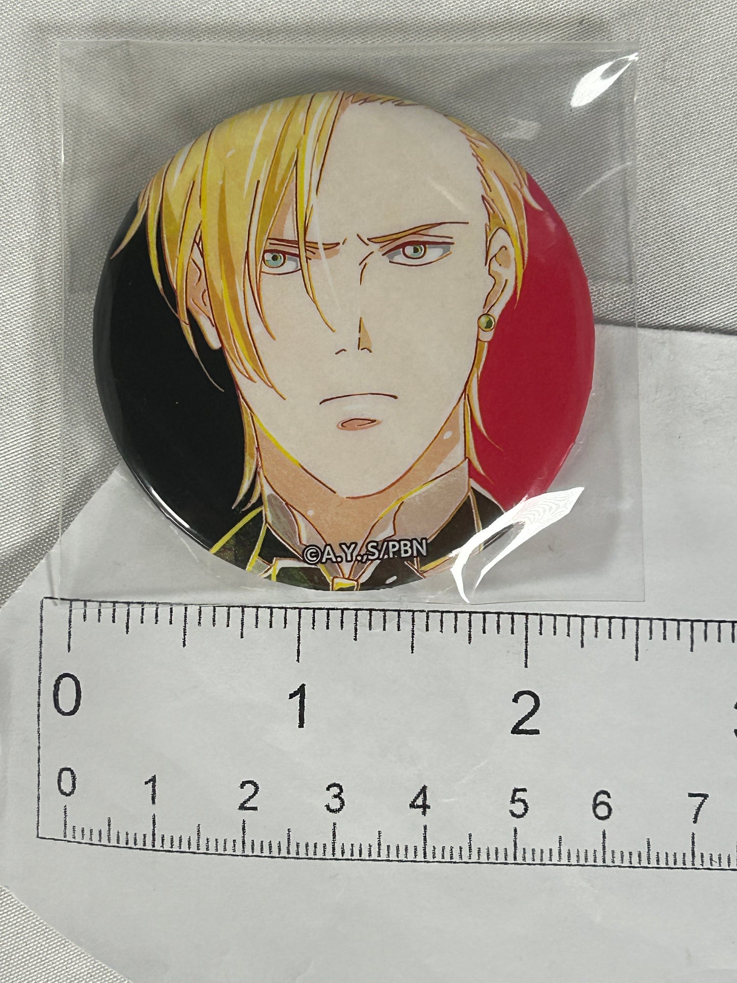 Ash Lynx Determined Can Badge Ani Art Banana Fish