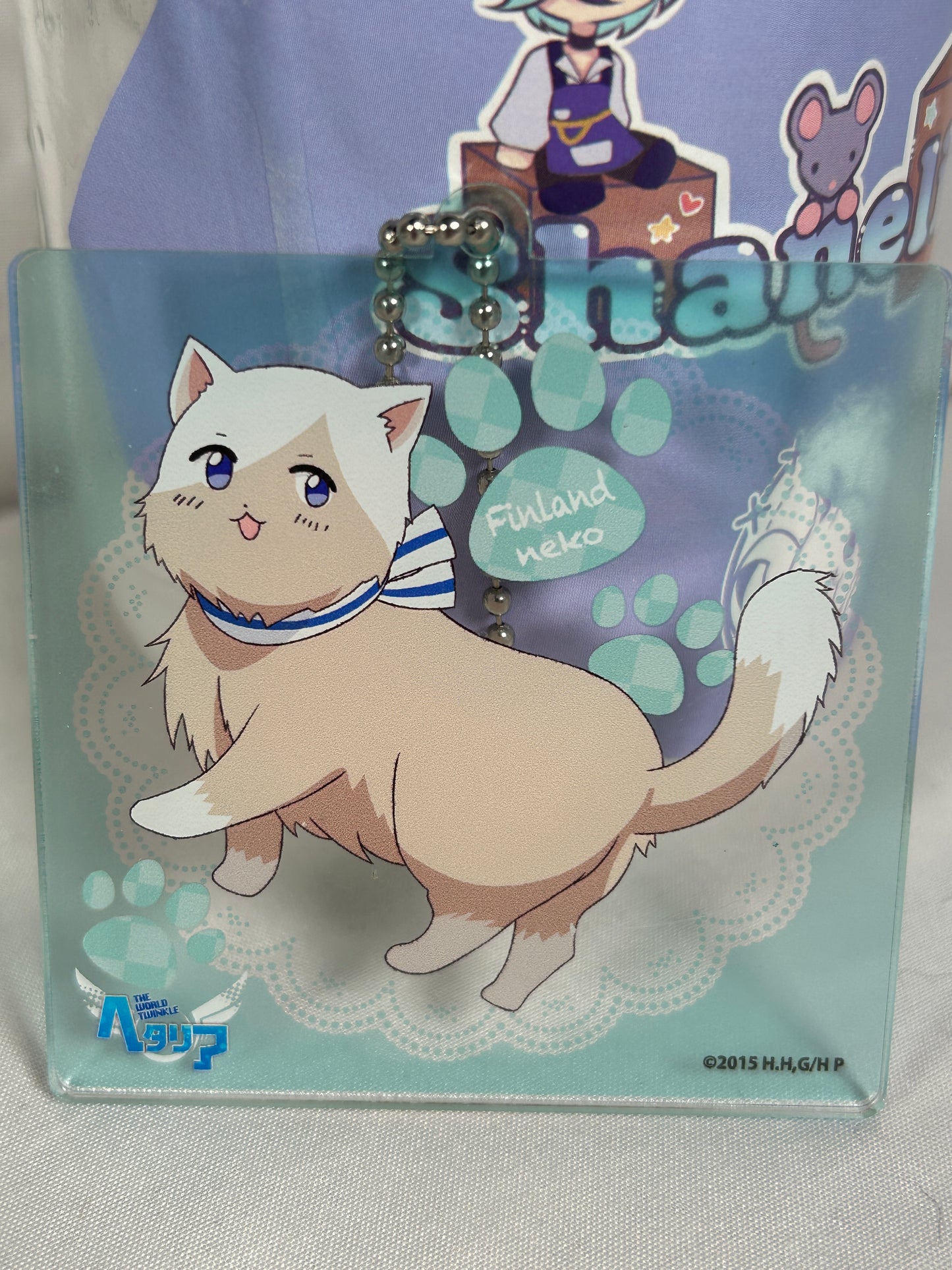 Finland Neko Cat Acrylic Keychain 2016 Hetalia Nekotalia Anime Plaza