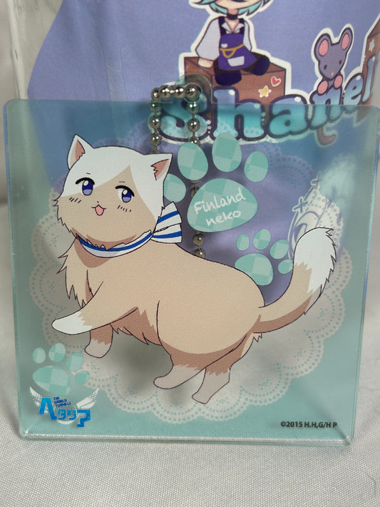 Finland Neko Cat Acrylic Keychain 2016 Hetalia Nekotalia Anime Plaza