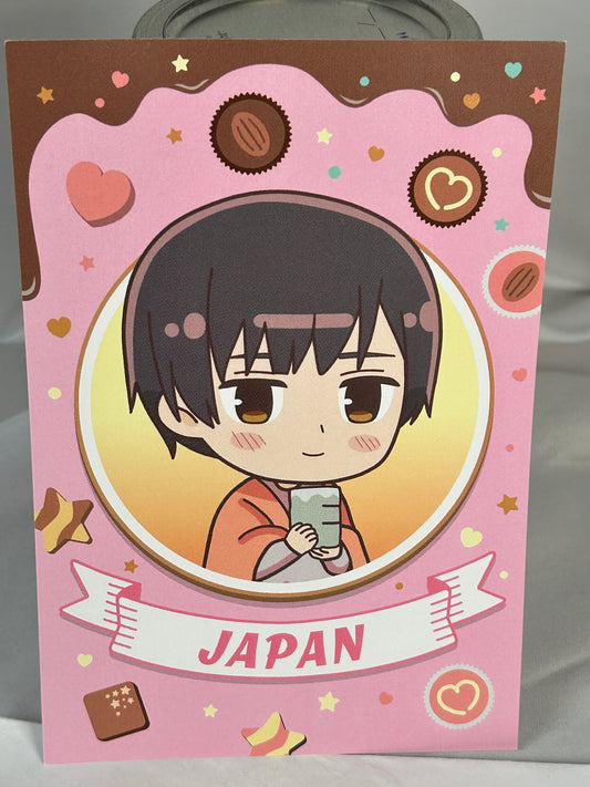 Japan Character Postcard Hetalia World Stars Gallery Collaboration Cafe