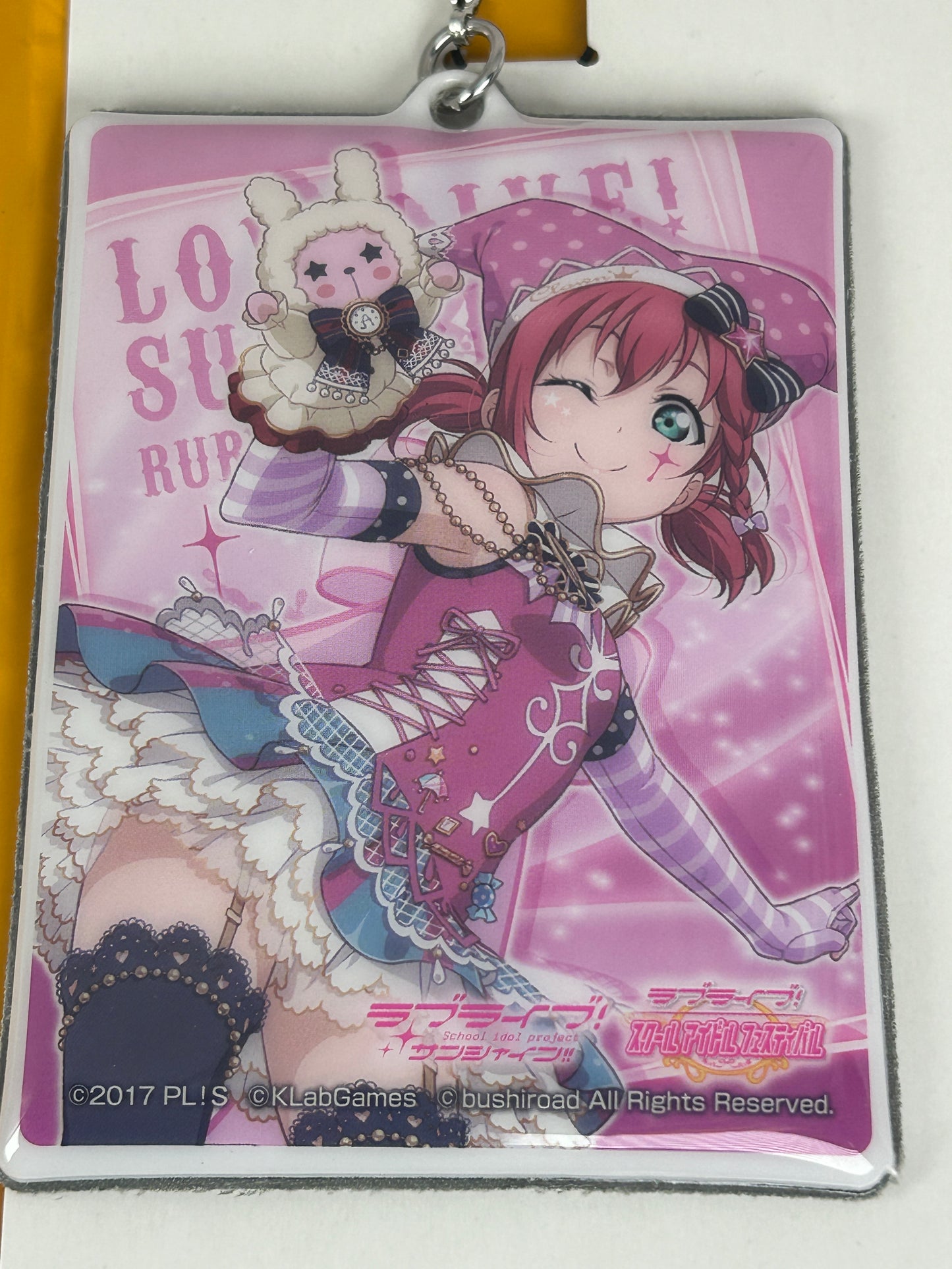 Ruby Kurasawa Plastic Bubble Keychain Love Live Sunshine