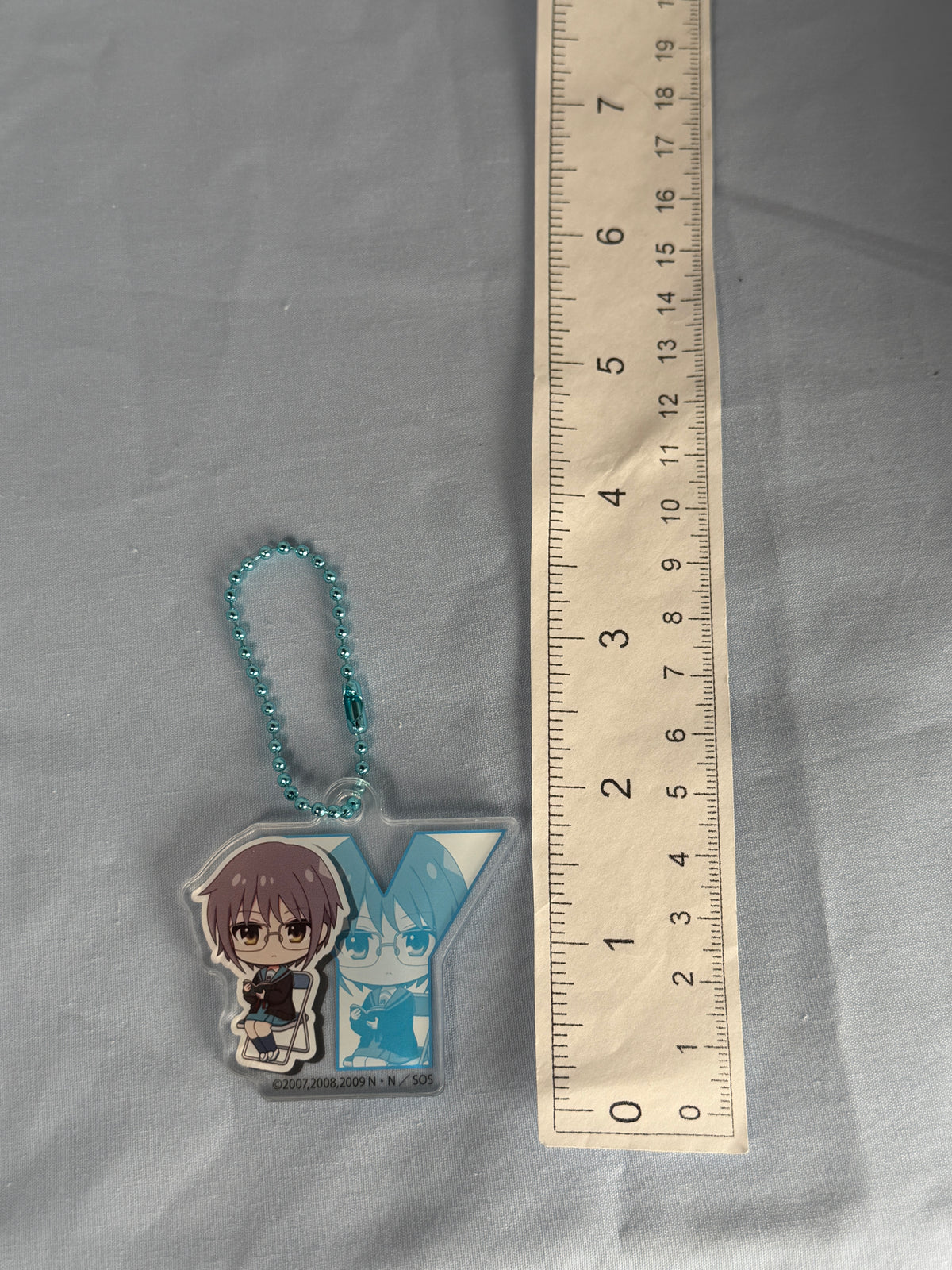 Glasses Yuki Nagato Acrylic Keychain Haruhi Suzumiya 20th Anniversary LEC