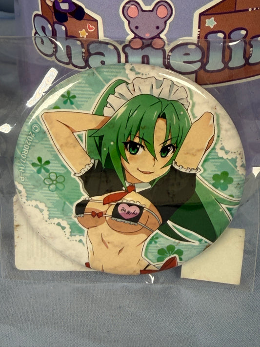 Mion Sonozaki Maid Bikini Button Badge Pin Higurashi When They Cry WEB Lottery