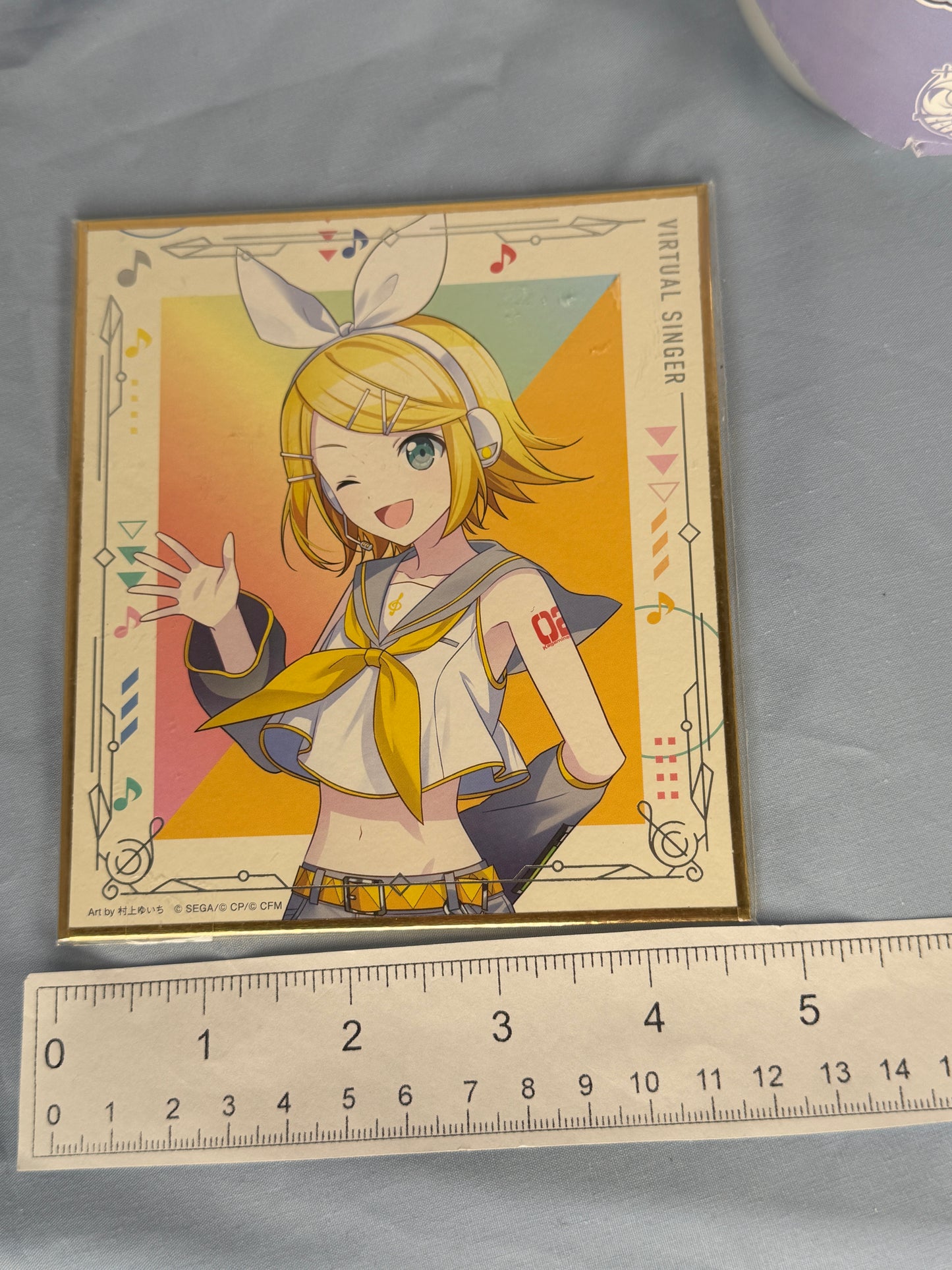 Kagamine Rin Shikishi Cardboard Display Project Sekai Lucky Draw