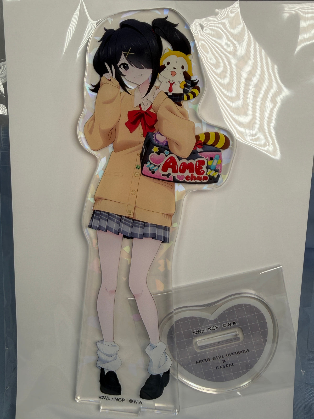 Ame-chan Rascal School Holographic Acrylic Stand Needy Streamer Overload GiGo