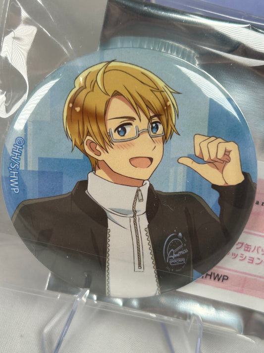 America Casual Fashion Button Can Badge Hetalia World Stars Arti Mate