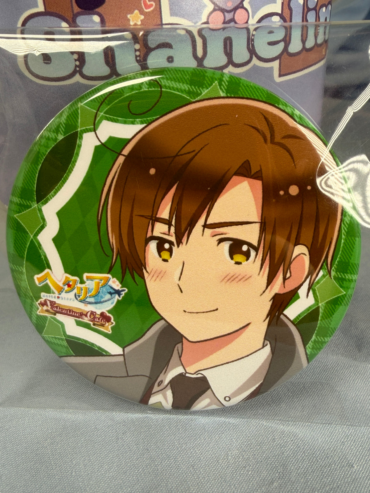 Italy Romano Valentines Café Badge Hetalia World Stars Amo Café