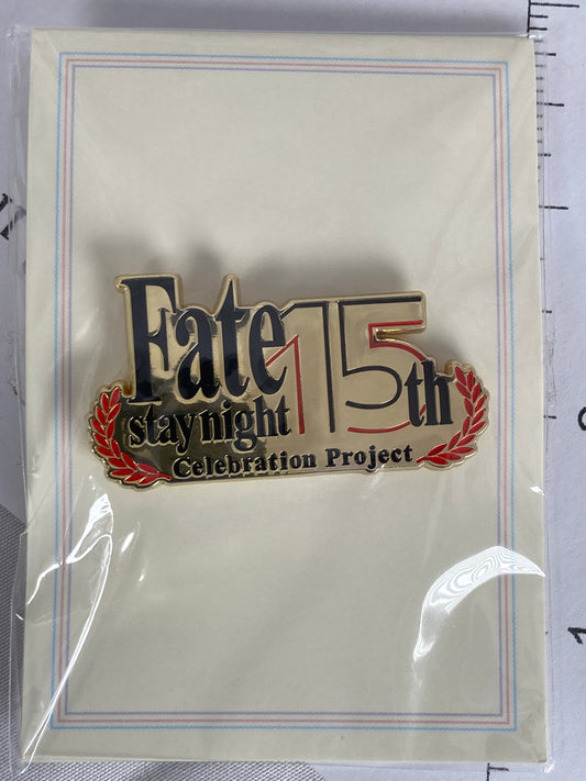 Fate Stay Night 15th Anniversary Metal Pin Celebration Project