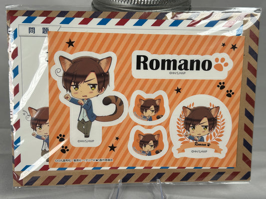 Italy Romano Sticker Postcard Set Hetalia World Stars in Namjatown