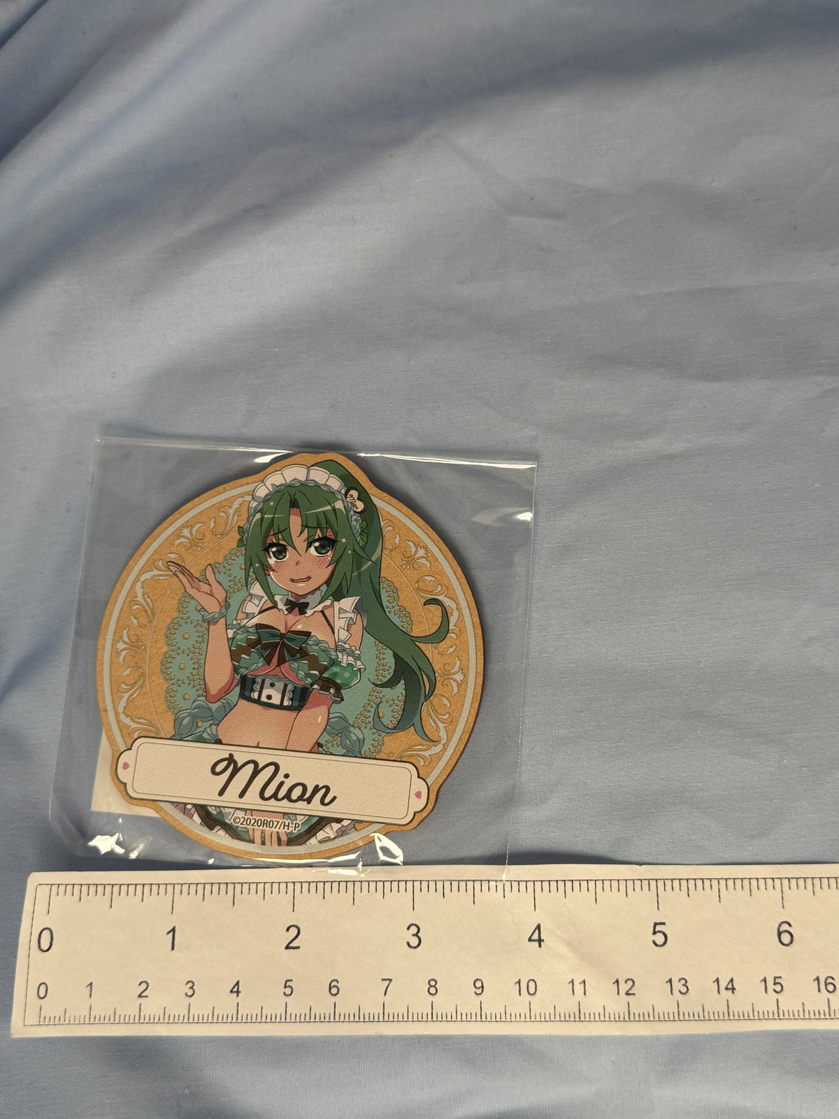 Mion Sonozaki Wooden Coaster Higurashi When They Cry Moe Café Lottery Prize E
