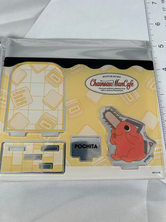 Pochita acrylic stand Chainsaw Man Café 2023