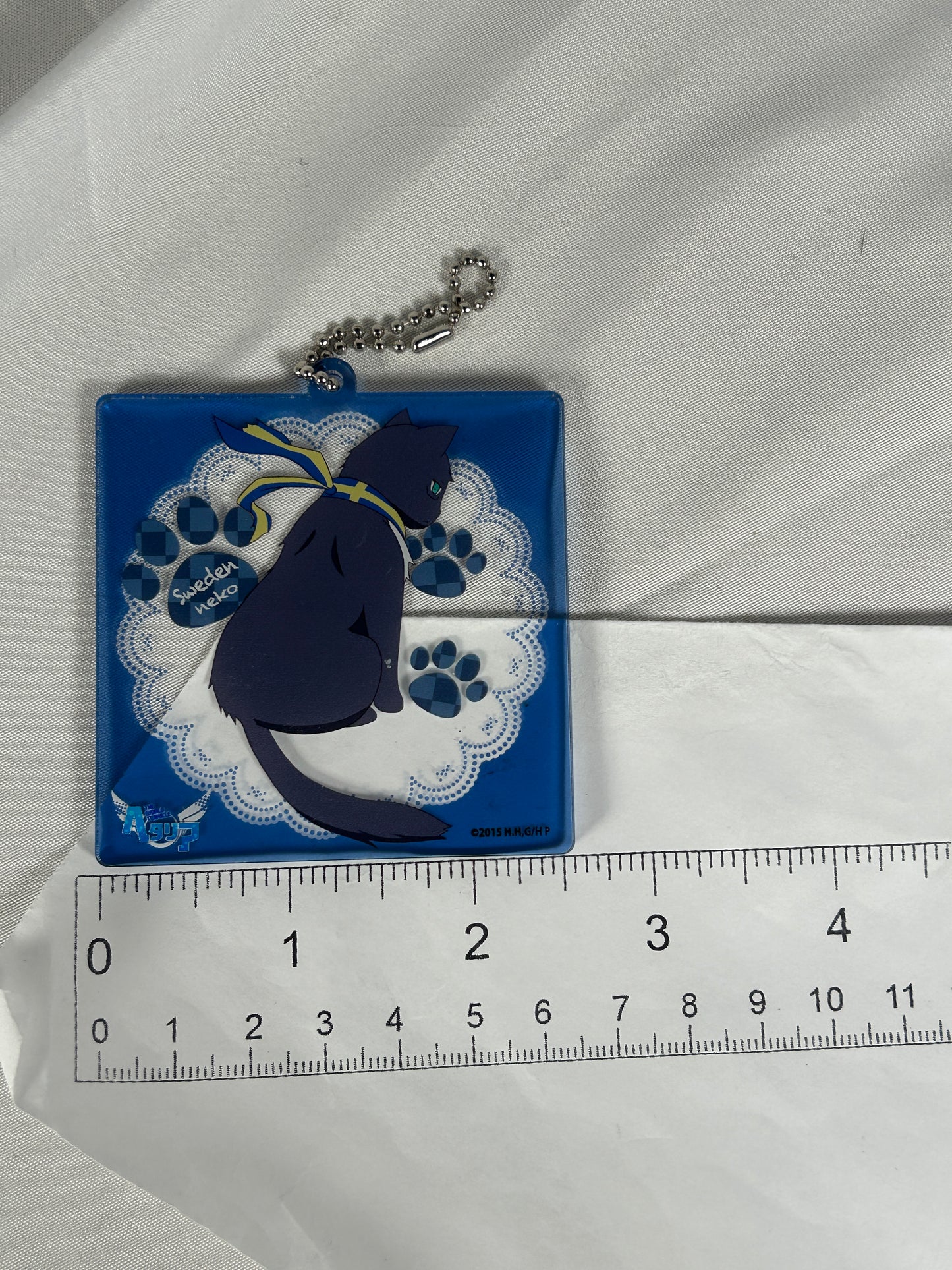 Sweden Neko Cat Acrylic Keychain 2016 Hetalia Nekotalia Anime Plaza