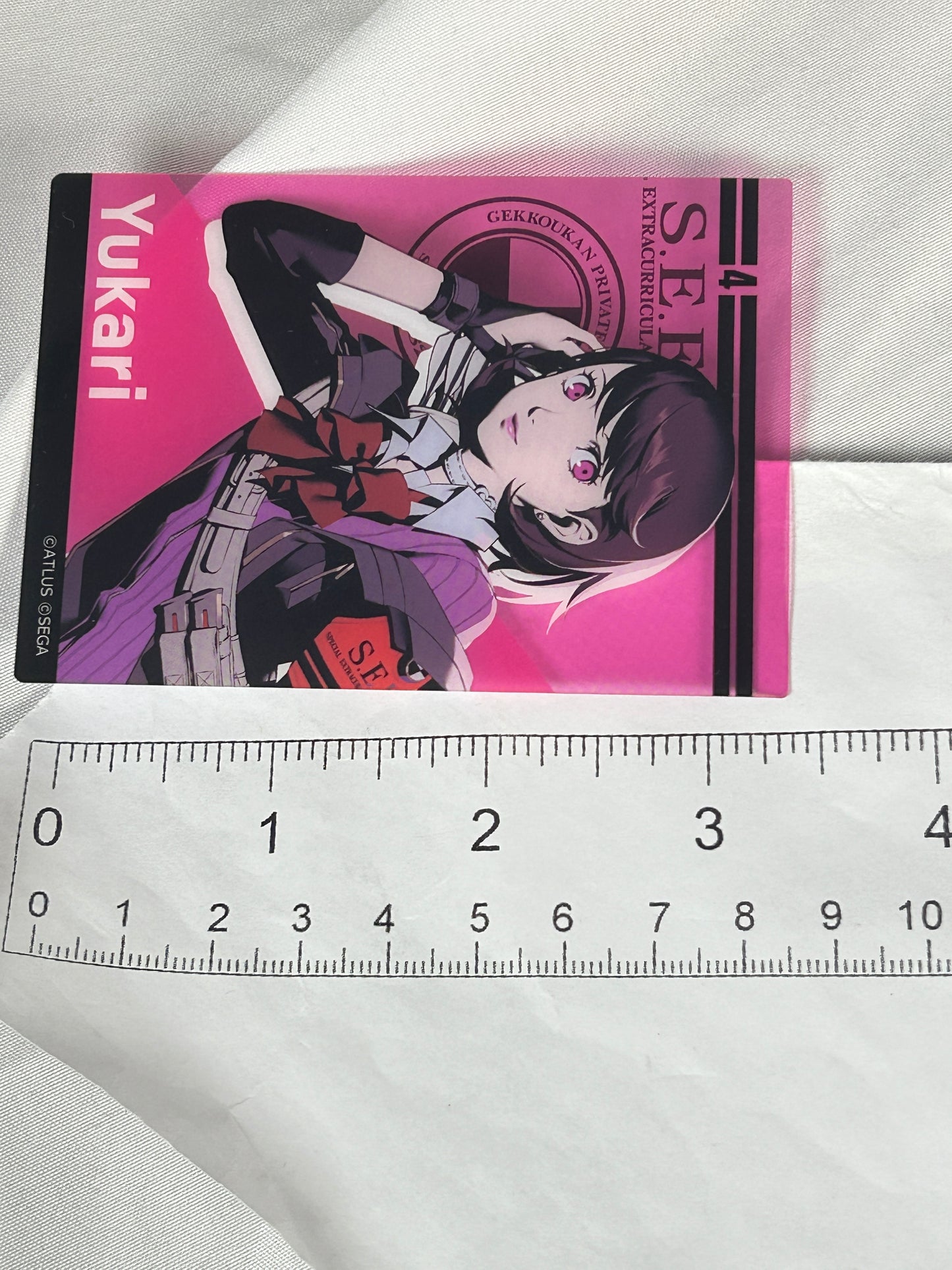 Yukari Takeba Transparent Clear Trading Card Persona 3 Reload