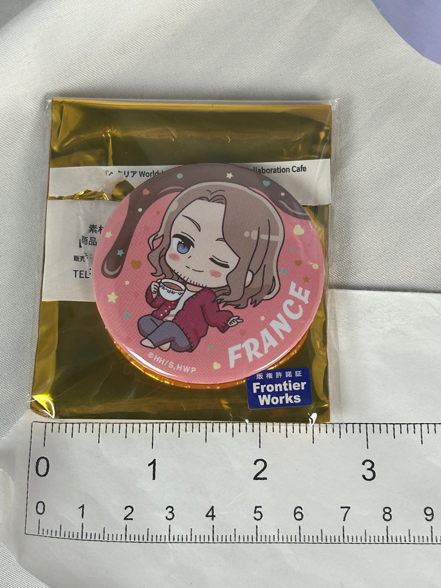 France Button Badge Hetalia World Stars Gallery Collaboration Café