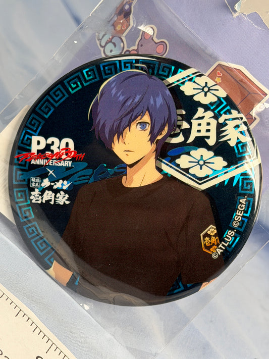 Makoto Yuki Ramen Can Badge Persona 3 Reload Ichikakuya Collaboration