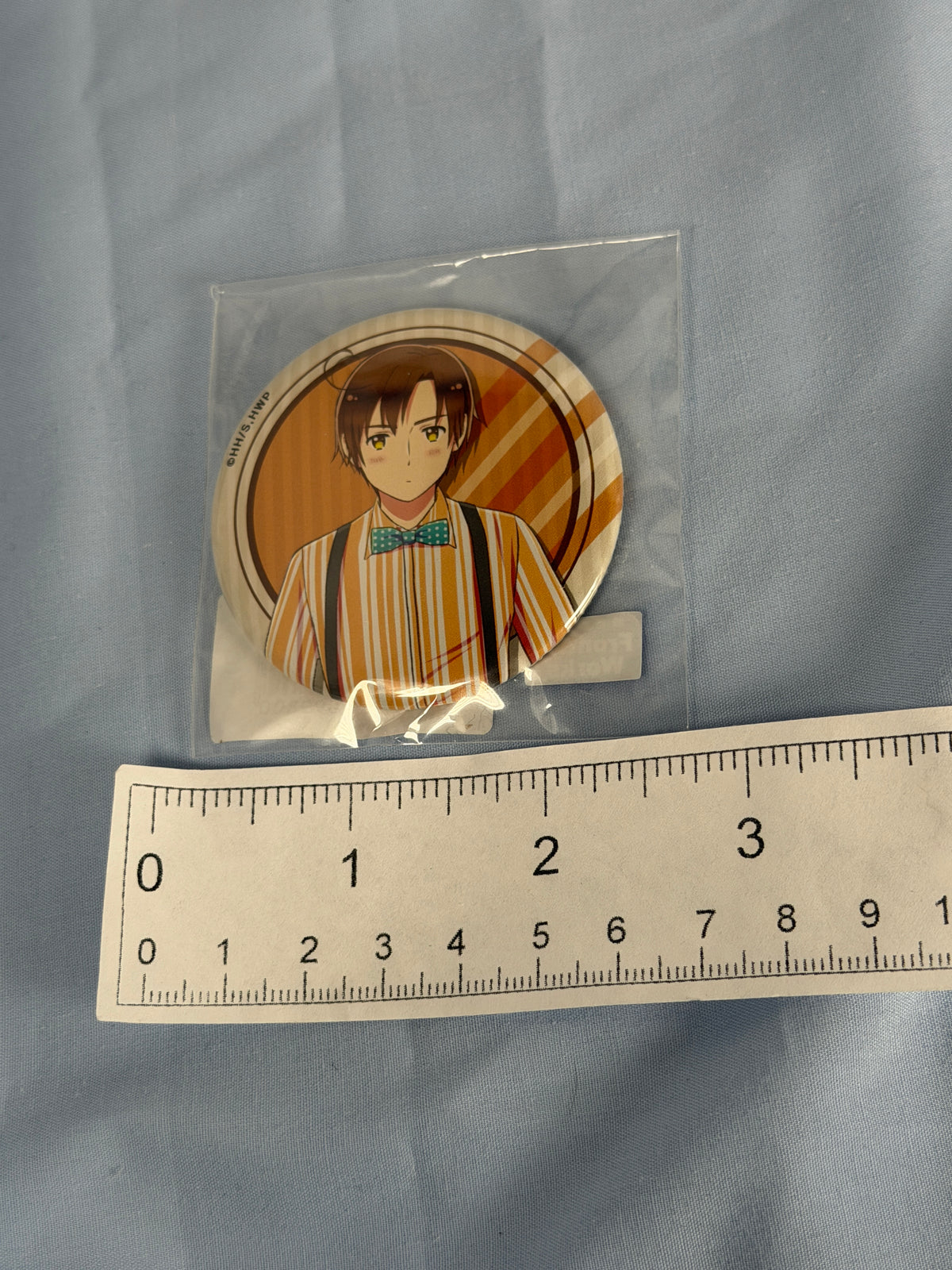 Italy Romano Suspenders Style Can Badge Pin Hetalia World Stars WEB Lottery