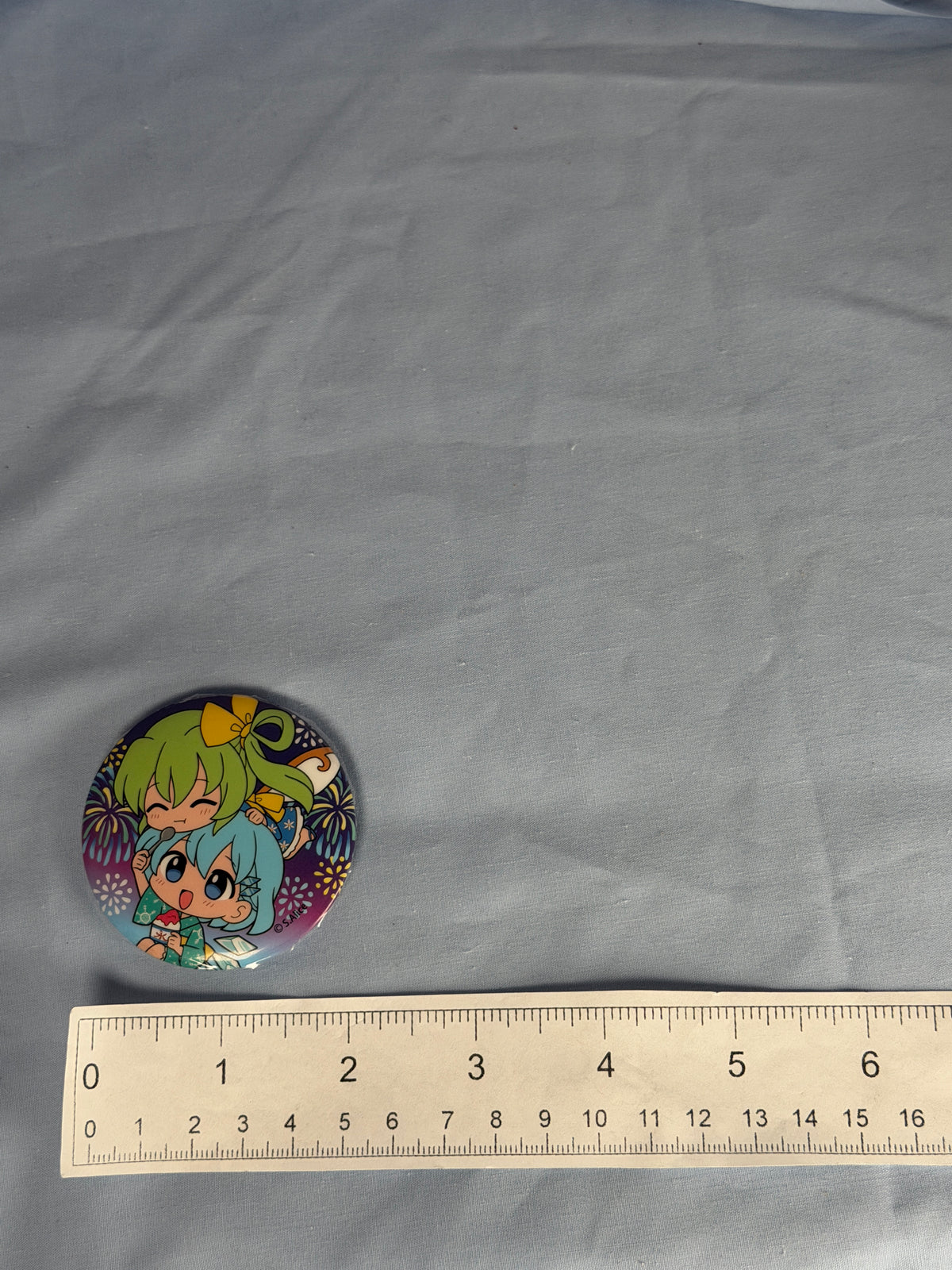 Cirno Daiyousei Summer Festival Can Badge Pin Touhou Project LEC