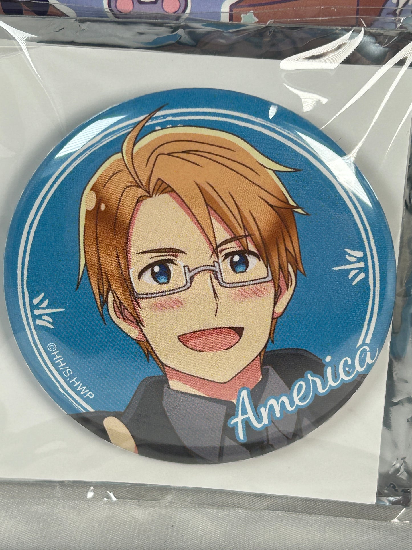 America Chara Button Badge Hetalia World Stars Movic
