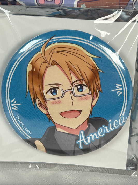 America Chara Button Badge Hetalia World Stars Movic