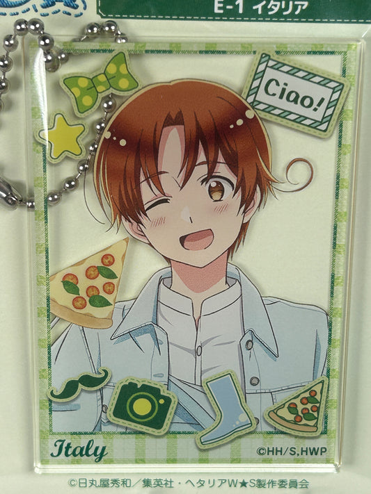 Italy Acrylic Keychain Greetings With Denim Hetalia World Stars WEB Lottery