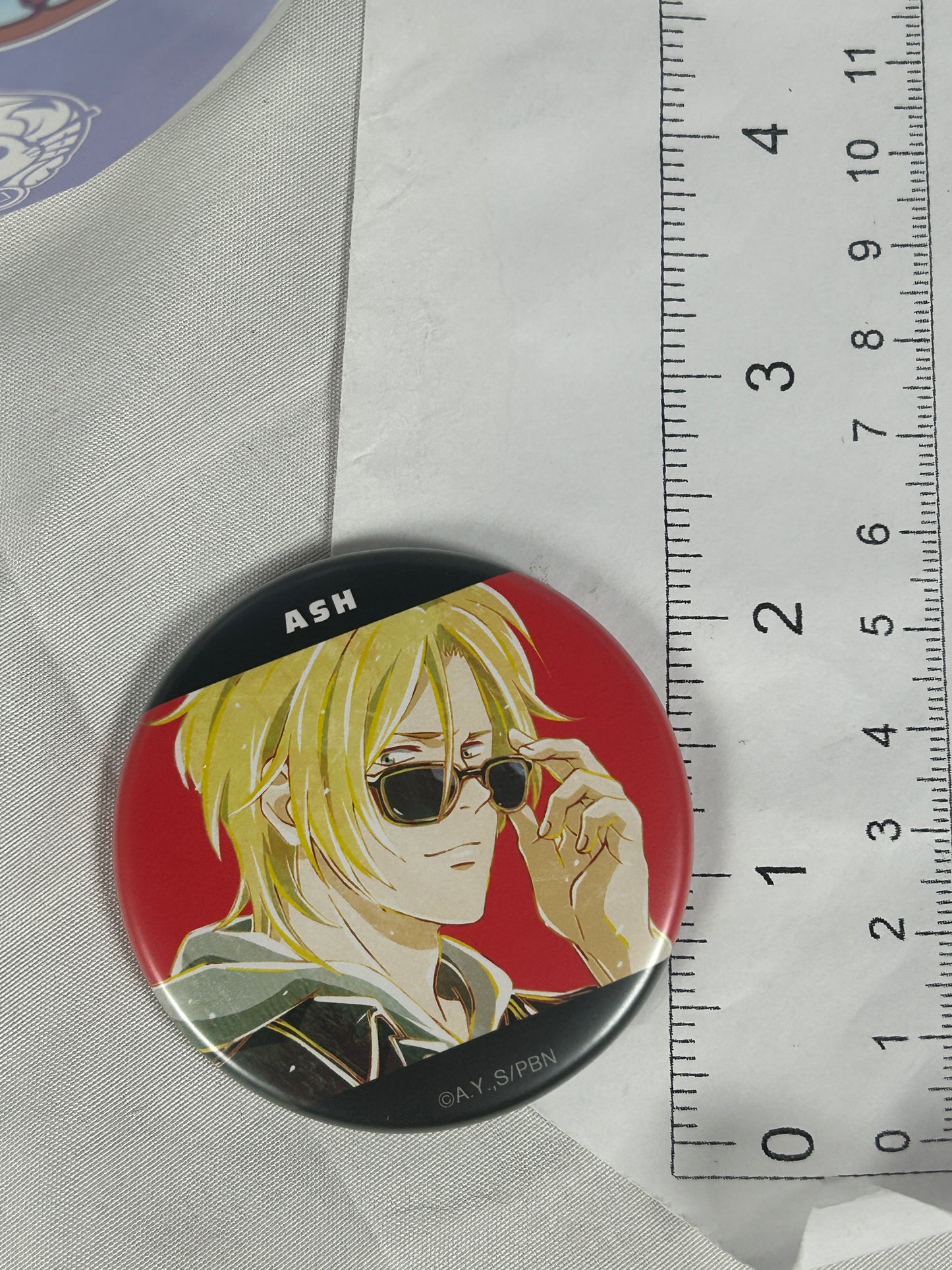 Ash Lynx Sunglasses Can Badge Ani-Art Banana Fish arma bianca