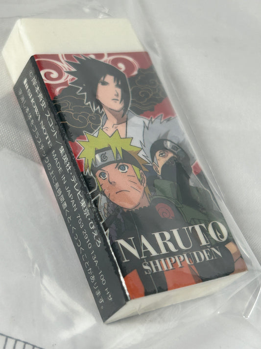 Naruto Sasuke Uchiha Kakashi Shippuden Official Rubber Eraser Made in Japan