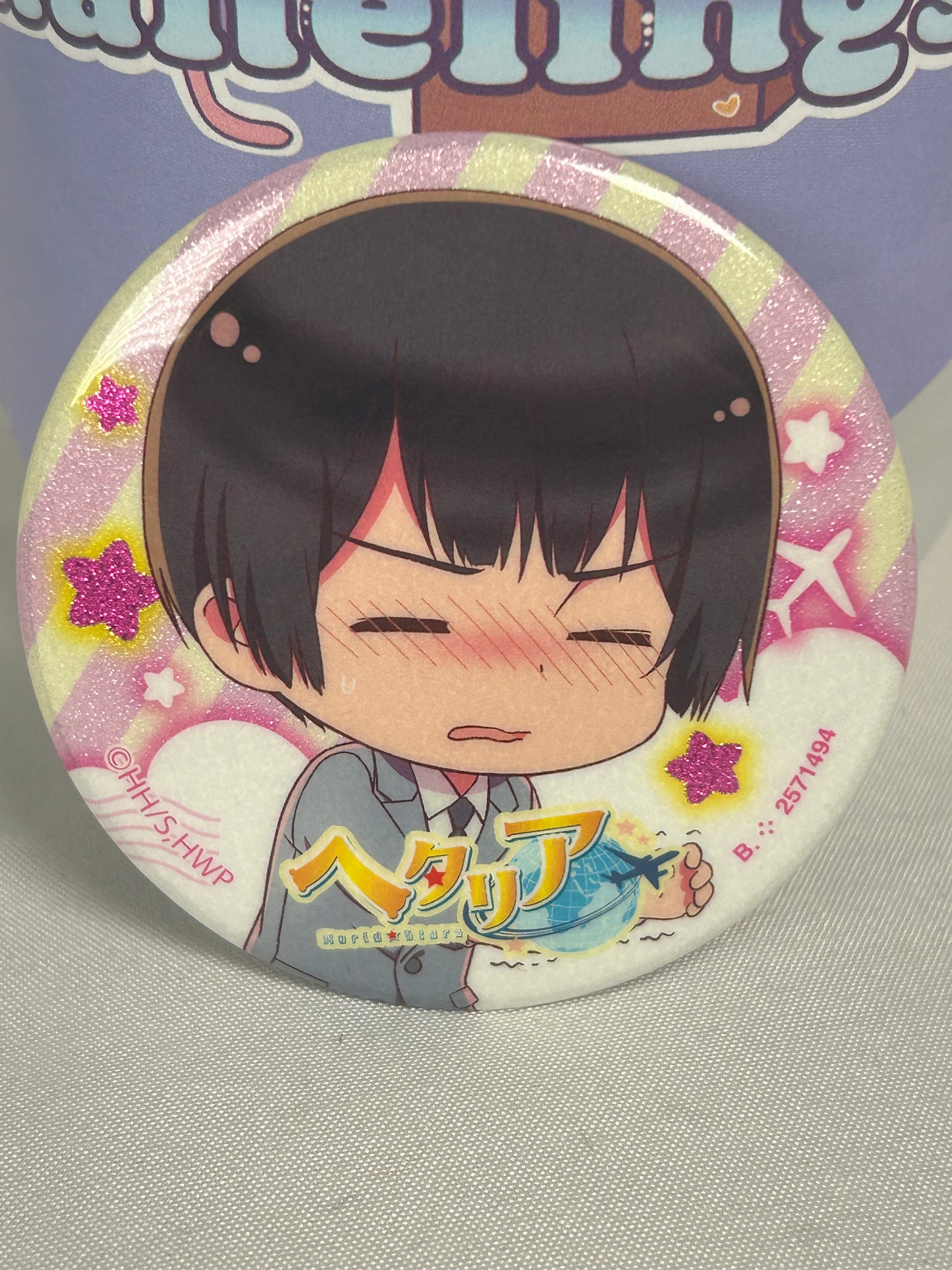 Japan Can Badge Pin Hetalia World Stars Capsule Collection