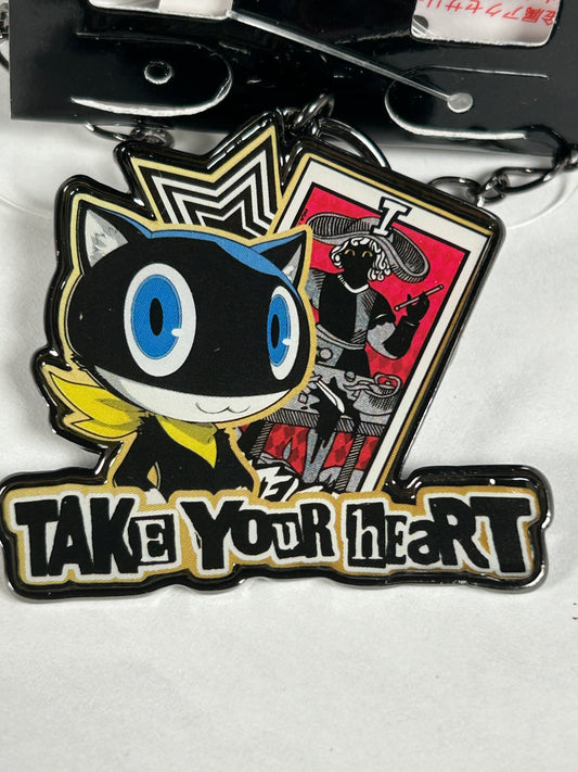 Morgana Metal Keychain Persona 5 Royal Avail Take Your Heart