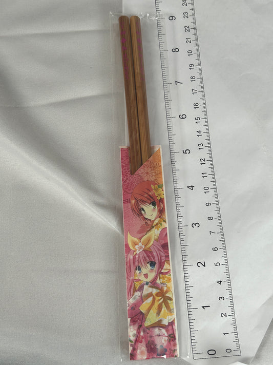 Yuzurizaki Nero Decorative Chopsticks Set Milky Holmes